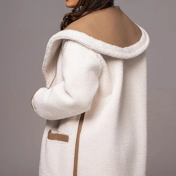 Tan Jaida Reversible Coat - Picture 7 of 12